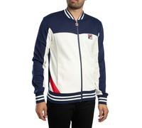 Oceana Panelled Track Jacket Gardenia/Navy/Red S