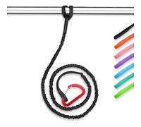 OCEANBROAD Kayak Paddle Leash with D-Ring Stretchable Bungee Strap Lanyard Rope for SUP Kayaking Boating Canoeing Fishing Pole Rod 5-7 Feet Black/Blue/Green/Orange 1/2/4 Pack