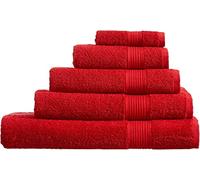 oceanevo® 100% Egyptian Cotton Bath Towels Jumbo Sheets 500GSM Super Absorbent Quick Dry Soft Bathroom Hand Towel (1 Bath Towel, Red)