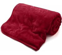 oceanevo Luxury Faux Fur Throw Blanket - Super Soft Warm Furry Sofa & Bed Throw (Red, Double (150x200 cm))