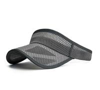 OceanFrog Sun Visor Cap - Women’s Ponytail Baseball Cap, Long Brim Adjustable Hat with Thicker Sweatband for Golf, Tennis, Running, Cycling, Hiking, Fishing (UK, Alpha, One Size, XXL, 2 - Dark Grey)