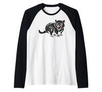 Oceania - Australia - Animals - Tasmanian Devil Raglan Baseball Tee