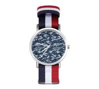 Oceanic Blue Camouflage Fashion Watches Men Women Wrist Watch Outdoor Sports