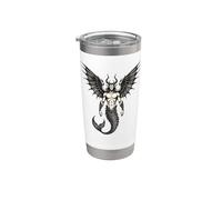 Oceanic Crocell Demon Illustration Stainless Steel Insulated Tumbler