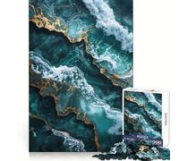 Oceanic Kintsugi Elegance 1000 Piece Jigsaw Puzzles for Adults Jigsaw Enhance Memory Gentle Leisure Firm Cut (50x75cm)