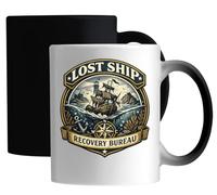 Oceanic Lost Ship Recovery Emblem Design Ceramic Magic Mug White