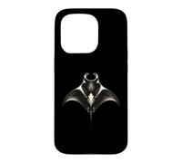 Oceanic Manta Ray Vintage Scientific Marine Art Illustration Case for iPhone 15 Pro