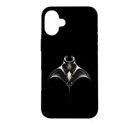 Oceanic Manta Ray Vintage Scientific Marine Art Illustration Case for iPhone 16 Plus