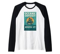 Oceanic Odyssey Ship Shirt Vintage Maritime Mystic CT Voyage Raglan Baseball Tee
