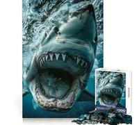 Oceanic Predator UpClose 1000 Piece Jigsaws for Adults Puzzle Enhance Recall Together Fun Exact Edge Seasonal Gift (38x26cm)
