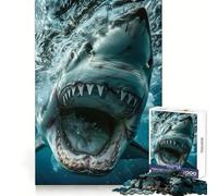 Oceanic Predator UpClose 1000 Piece Jigsaws for Teenagers Puzzle Recall Boost Stress Free Smooth Cut Artistic Gift (38x52cm)