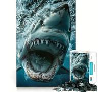 Oceanic Predator UpClose Jigsaw Puzzles for Adults1000 Pieces Recall Upgrade Peaceful Time Tight Cut Santa Wish List (50x75cm)