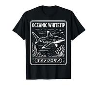 Oceanic Whitetip Shark Japanese T-Shirt