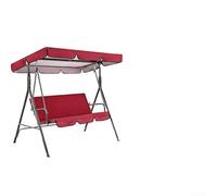 Oceanlend Swing Chair Canopy Replacement, Waterproof And Sunproof Chair Canopy, Suitable For 3-Seater Swing Chair(Red)