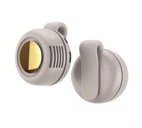 Oceanlend Waist Fan, 3 Speeds Personal Shirt Fan, For Camping,Traveling,Fishing,74X65x50mm, 800MAh(white)