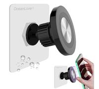 OCEANLOVE for MagSafe Wall Mount Magnetic Phone Holder, Self-Adhesive, 360 Rotatable, Waterproof, Compatible with iPhone 16/15/14/13/12,All Phones, Shower Mirror Car Glass Bathroom Kitchen(Black)