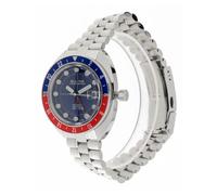 Oceanographer GMT Automatic Steel Watch- female- Bulova- Watches- Blue- ONE SIZE- Accessories ONE SIZE