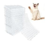 OCEANPAX Clear Cat Scat Mat 16 x 13 Inch, 16 Pack Transparent Cat Deterrent Mats with 1 Inch Spikes, Large Coverage Indoor Outdoor Pet Training Mats to Protect Furniture, Counters, Garden & Yard