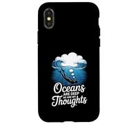 Oceans Are Deep So Are My Thoughts Ocean Mood Case for iPhone X/XS