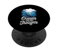 Oceans Are Deep So Are My Thoughts Ocean Mood PopSockets Adhesive PopGrip