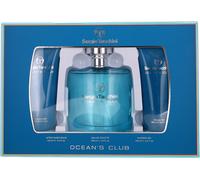 Ocean's Club By Sergio Tacchini For Men Set: EDT + ASB +SG 3.4oz+3.4oz+3.4oz New