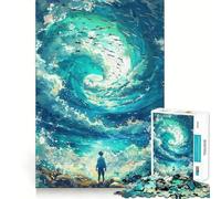 Oceans Embrace Jigsaw Puzzles for Adults1000 Pieces Strong Logic Toy Tension Relief Clear Edge Premium Gift (38x26cm)