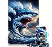 Oceans Fury Jigsaw Puzzles for Adults1000 Pieces Mind Puzzle Cozy Relax Image Assembly (38x26cm)