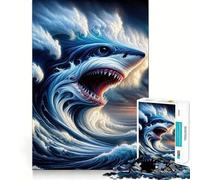 Oceans Fury Jigsaw Puzzles for Adults1000 Pieces Mind Puzzle Cozy Relax Image Assembly (38x52cm)