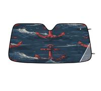 Oceans - Mediterranean Car Windshield Sun Shade,Cars Shade Front Windshield,Blocks UV Ray to Keep Your Vehicle CoolSun Visor Protector for Fits Car Truck SUV (55"x27.5")