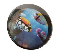 Oceans Resonance Drum - Marine Surge Circular Hardwood Percussion, Children's Rhythm Instrument | Integrated Metal Spheres Soothing Surf Bead Cylinder, Musical Toddler for Early Development Sound Gear
