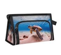 Oceans Sea Turtles Travel Toiletry Bag for Women Men Girls Boys Turtles Multifunctional Makeup Pouch Bag Wash Toiletries Cosmetic Organizer Shower Bag