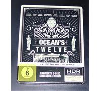 Ocean's Twelve Limited Steelbook 4K UHD Blu Ray + Blu Ray New & OVP