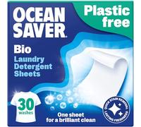 OceanSaver Eco Laundry Detergent Sheets | Bio | Eco-Friendly, Biodegradable & Freshly Scented | Zero-Waste & Removes Tough Stains | Vegan, Plastic & Cruelty-Free | Plant Based Formula (30 Washes)