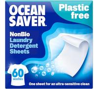 OceanSaver Eco Laundry Detergent Sheets | Non-Bio | Eco-Friendly, Biodegradable & Freshly Scented | Zero-Waste & Removes Tough Stains | Vegan, Plastic & Cruelty-Free | Plant Based Formula (60 Washes)