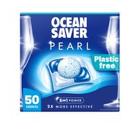 OceanSaver Plastic Free Pearl All-in-One Dishwasher Tablets - 50 Pack