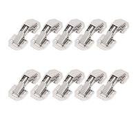 Oceanside 10 PCS Cabinet Hinges, Heavy Duty Bridge Door Hinges, Cold Rolled Steel Cabinet Hinge for Kitchen Cabinet Doors, Wardrobe Doors, Bookcases, Cupboard, Wine