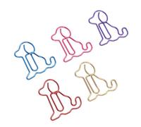 Oceanside 100 PCS Dog Shaped Paper Clips, Mini Cute Animal Paper Clips, Metal Bookmark Clips for Office, School & Document Organization