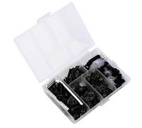 oceanside 158 Pcs Fairing Bolt Kit, Universal Aluminum Fairing Bolts Kit, Fairing Bolts Kits for Front, Mid, Lowers, Rear, Windscreen (Black)
