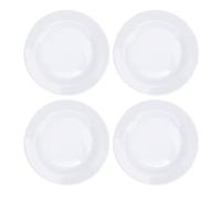 oceanside 4 Piece Dinner Plates, Melamine Round Dinner Plate, Break Wear Guard Serving Dishes for Meals, Appetizers, Dessert & Salad