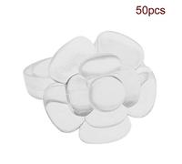 Oceanside 50PCS Nail Chart Annulus, Fluxioner Nail Sticks, Clear Gel Nail Polish Swatches Annuluss for Nail Art Display and Practice