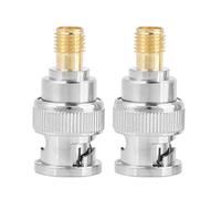 oceanside BNC Male To SMa Female Connectors 2pcs BNC Male To SMa Female Type RF Connector Coaxial Adapter Test Converter