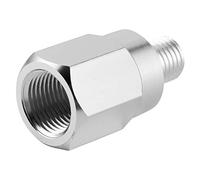 Oceanside Coolant Temperature Sensor, Aluminum Male M12 1.5 to Female 3/8In 18 NPT, Coolant Water Temperature Sensor Adapter for LS Swap for LS Series Engines