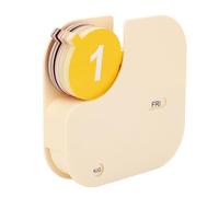 Oceanside Perpetual Calendar, Rotating Cheese Desk Calendar, Stress Relief Mini Desktop Perpetual for Living Room, Entrance