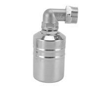 Oceanside Water Level Control Float Valve with 1/2In Elbow 1/2In to 3/4In Adapter Stainless Steel Fully Automatic Water Float Valve for Swimming Pool Fountain