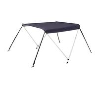 Oceansouth 2 Bow Bimini Top Boat Cover with Integrated Storage Boot (Blue, Width 1.3m - 1.5m) Bows Frame Sun Shade Boat Waterproof Cover Boot Storage Strap Giant Bow Large Big Fishing