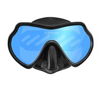 Oceanways Superview-SL TrueColor w/Anti-Fog Scuba/Spearfishing Dive Mask (OM836BKSFF) by SeaDive