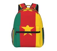 OCELIO Flag Of Cameroon Lightweight Casual Shoulder Backpack Ladies Hiking Leisure Day And Sports Travel Bag Laptop Bag, Black, One Size