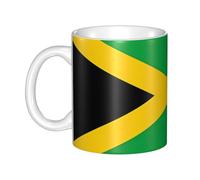 OCELIO Jamaica Flag Ceramic Coffee Mug Gift For Wife, Mother, Birthday Gift 330ml Suitable For Coffee, Tea And Hot Cocoa.