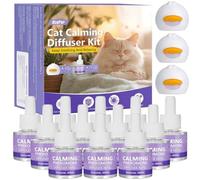 OcePor Cat Calming Pheromone Diffuser Effectively Relieve Anxiety Stress Cat Calming Diffuser Comfort for Cats Refill Reduce Fighting Spraying and Scratching Calm Relaxing 48ml/Bottle Fits All Cats
