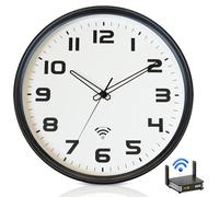 OCEST 12 Inch Analogue Wi-Fi Wall Clock, Auto Set Time